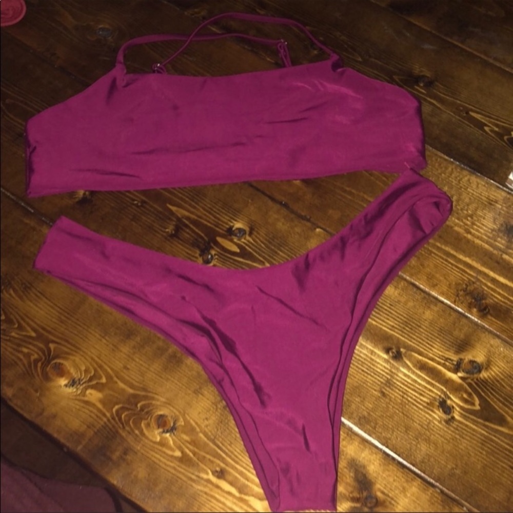 Zaful maroon bikini large